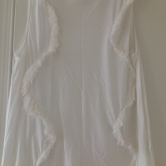 Acne Studios Zone Fringe Sleeveless Tee - Picture 5 of 9